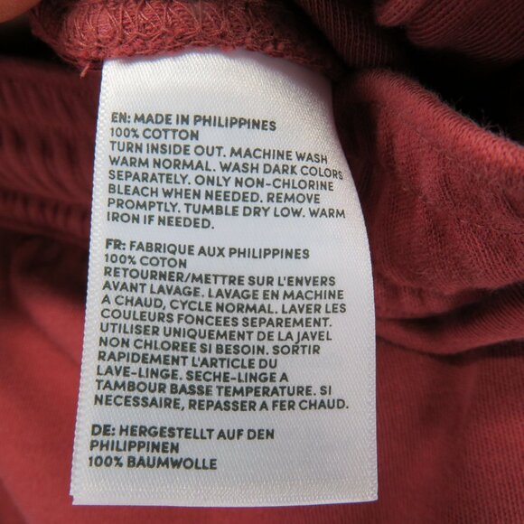 Lands End Sweat Pants Womens Size‎ 3X Red Crop Capri Loungewear Knit - Picture 8 of 8